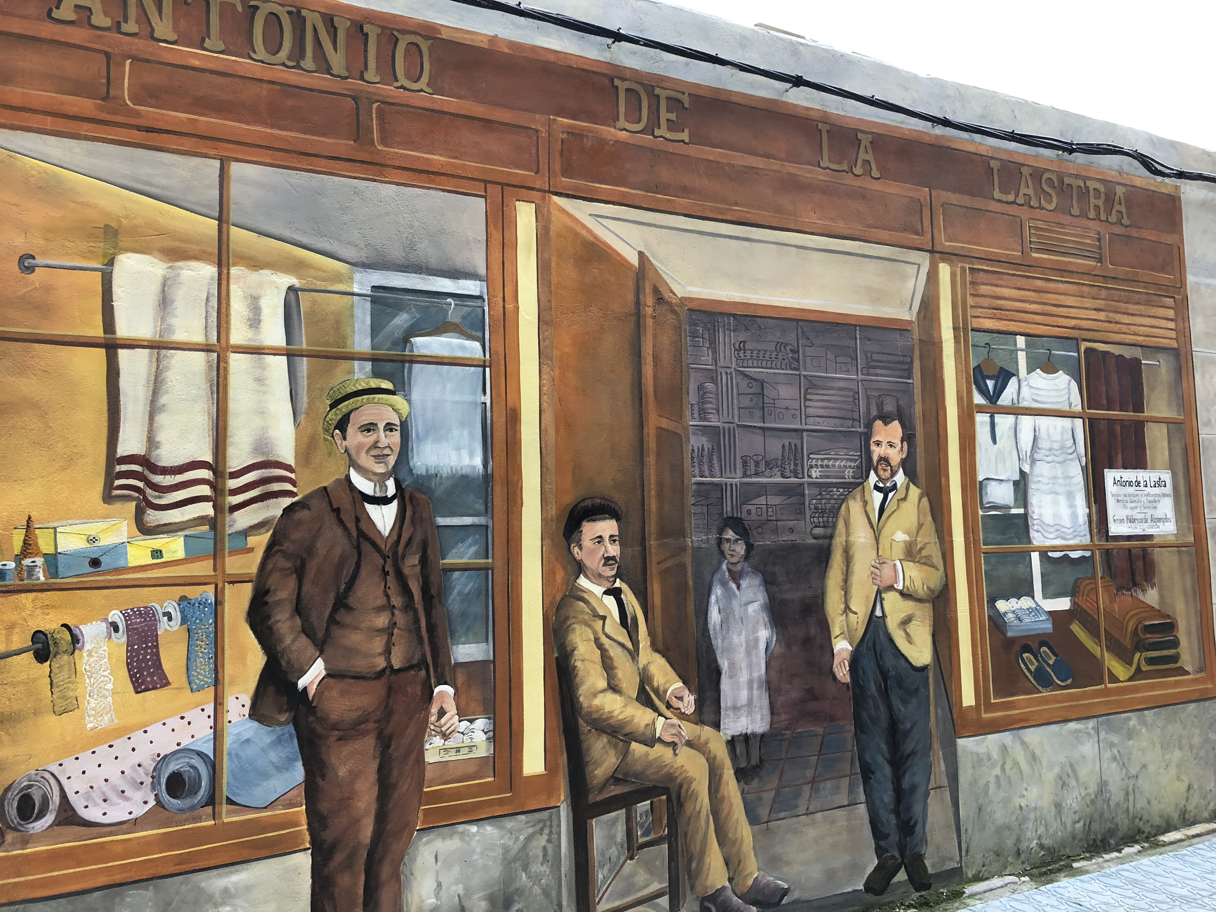 Mural de Establecimientos Antiguos de la Calle Alfonso XII, Santoña