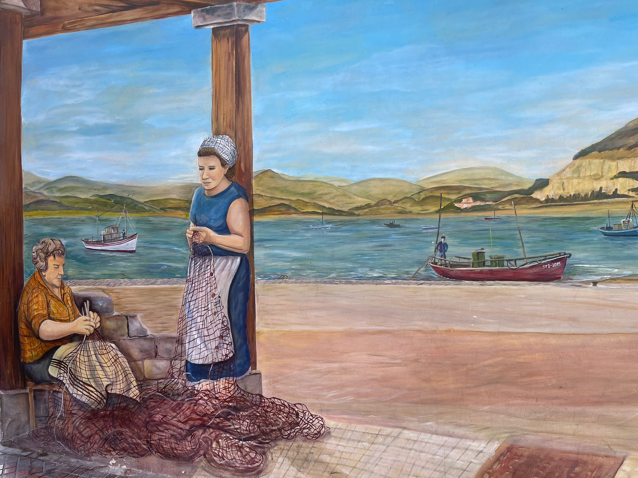 Mural Estampa del Pasaje, Santona