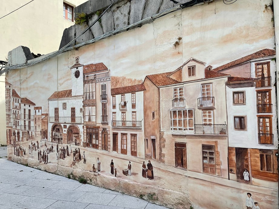 Mural Recreación de la Plaza de la Villa, Santona
